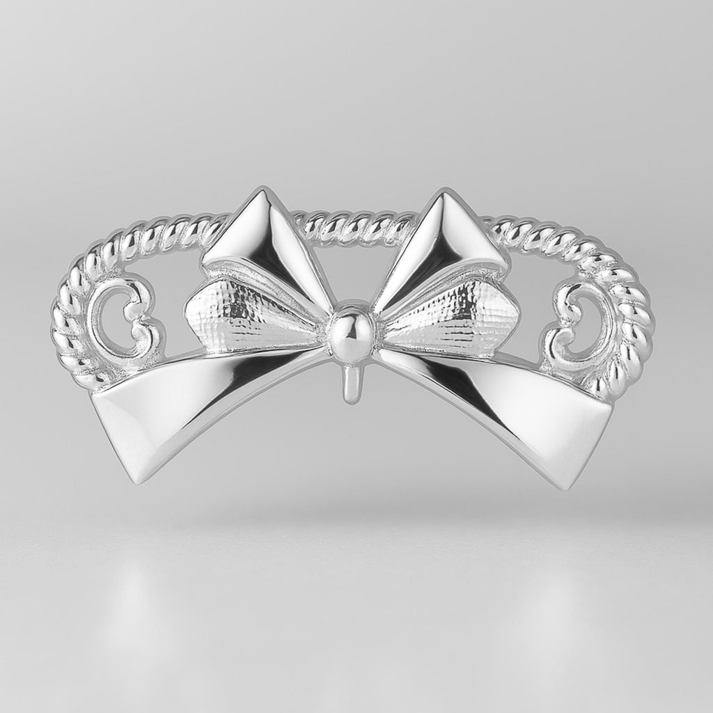 999 Pure Silver - Ornate Bow Charm