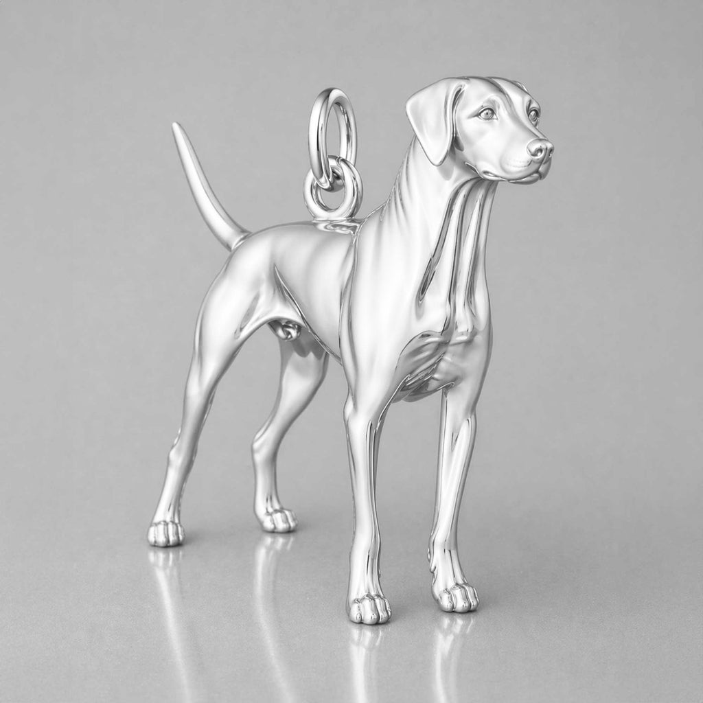 940 Argentium Silver - Dalmatian Dog Charm