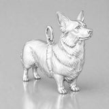 940 Argentium Silver - Pembroke Welsh Corgi Dog Charm