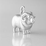 940 Argentium Silver - Boreray Ram Charm