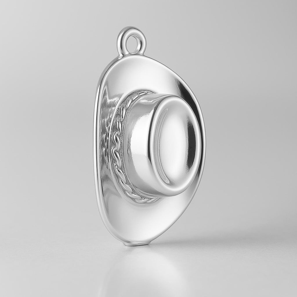 940 Argentium Silver - Akubra Hat Charm