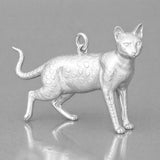 999 Pure Silver - Savannah Cat Charm