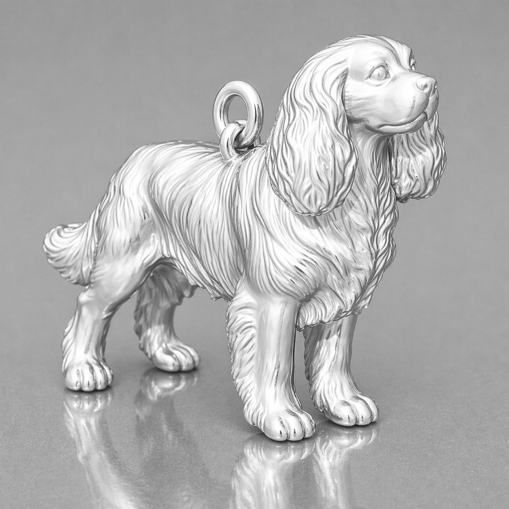 999 Pure Silver - Cavalier King Charles Spaniel Dog Charm