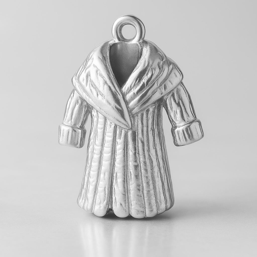 940 Argentium Silver - Puffy Winter Coat Charm
