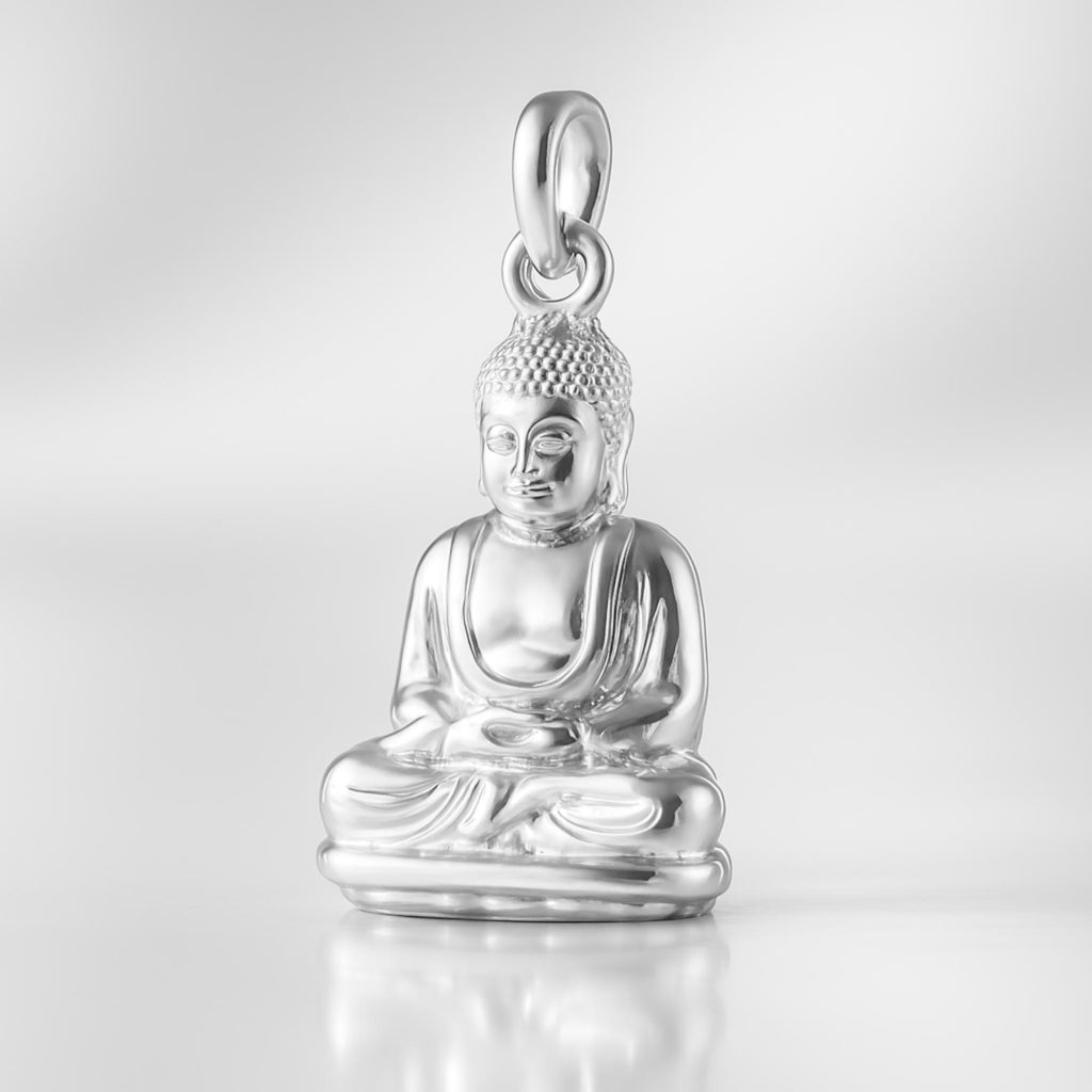 999 Pure Silver - Seated Buddha Charm