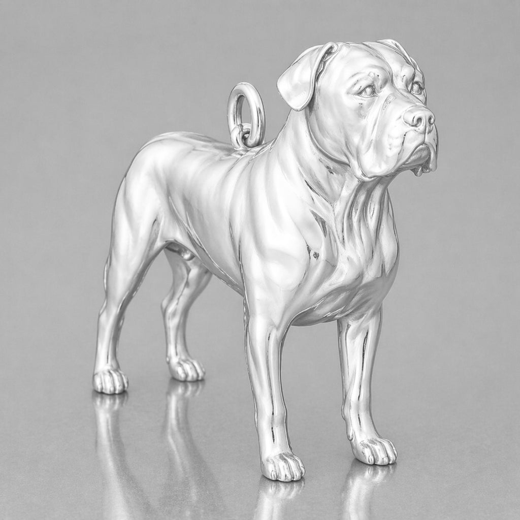 940 Argentium Silver - Cane Corso Dog Charm