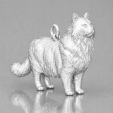 940 Argentium Silver - Siberian Cat Charm