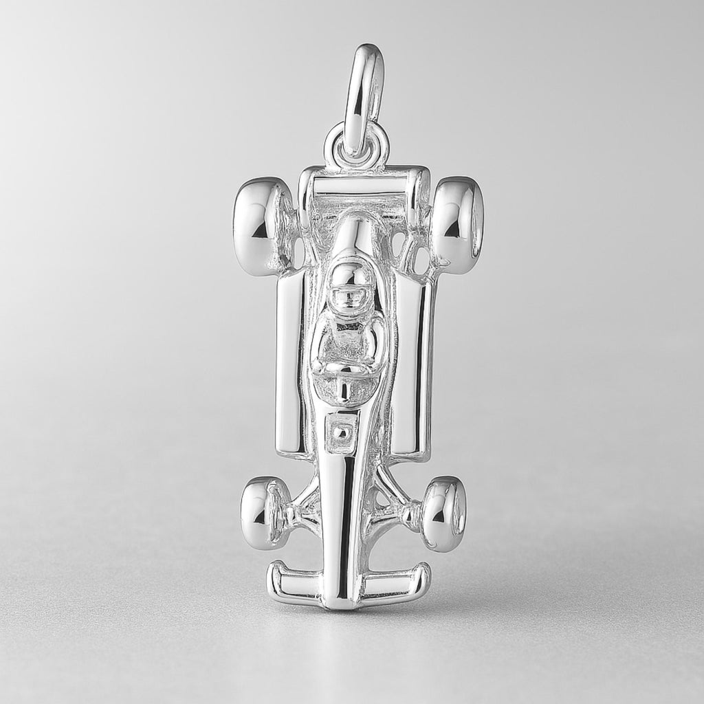 925 Sterling Silver - Formula 1 Racing Car Charm
