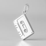 940 Argentium Silver - Cassette Tape Charm