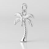 925 Sterling Silver - Tropical Palm Tree Charm