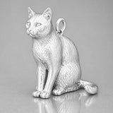 999 Pure Silver - Russian Blue Cat Charm