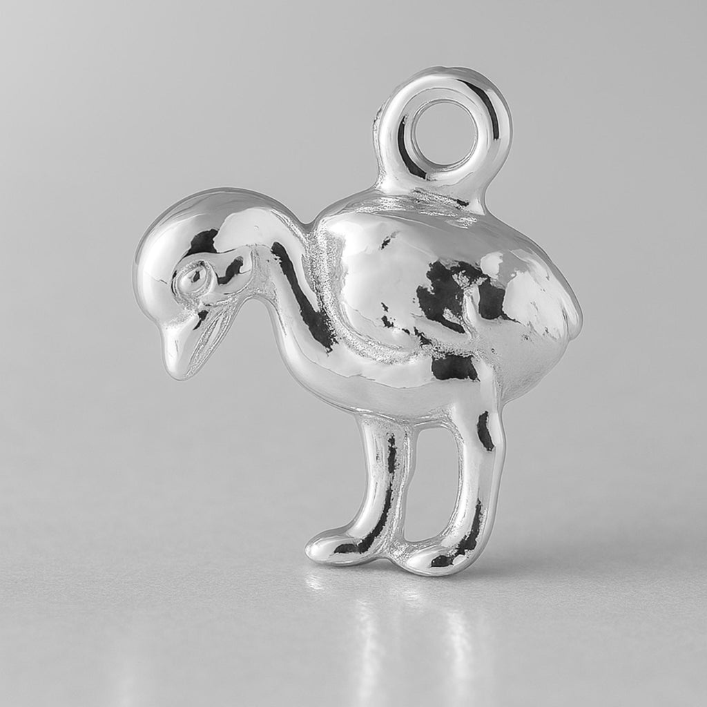 925 Sterling Silver - Baby Chicklet Charm