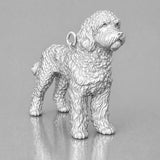 940 Argentium Silver - Labradoodle Dog Charm