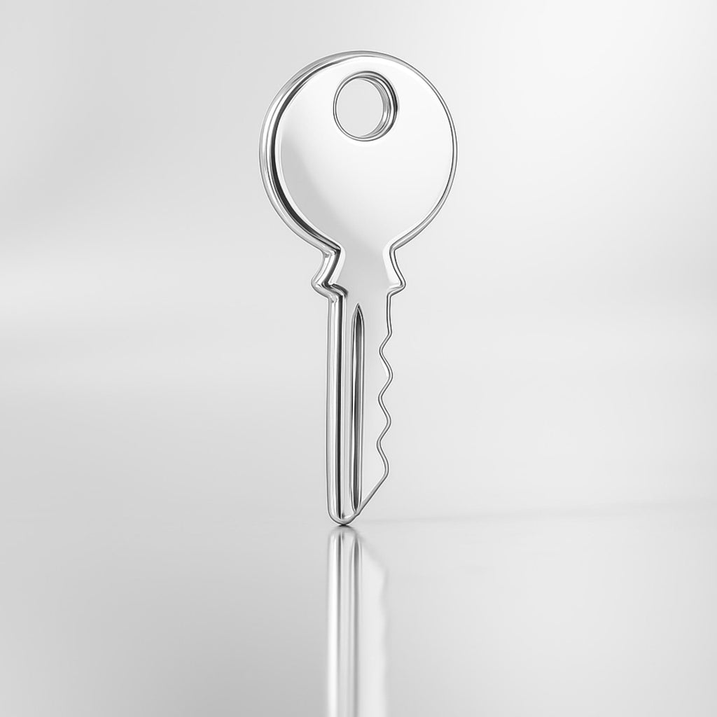 925 Sterling Silver - Classic House Key Charm