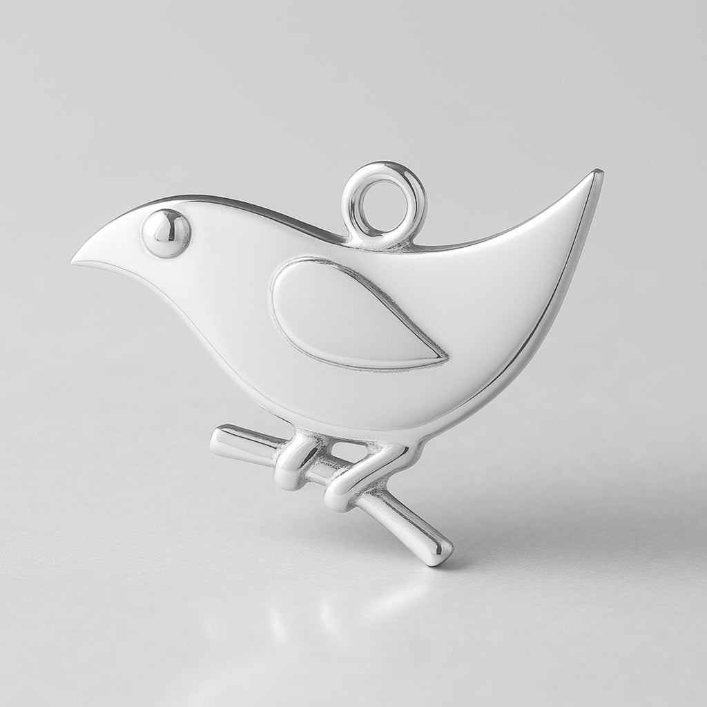 999 Pure Silver - 2D Bird Charm