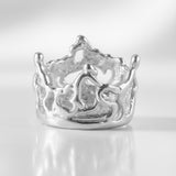 940 Argentium Silver - Organic Crown Charm