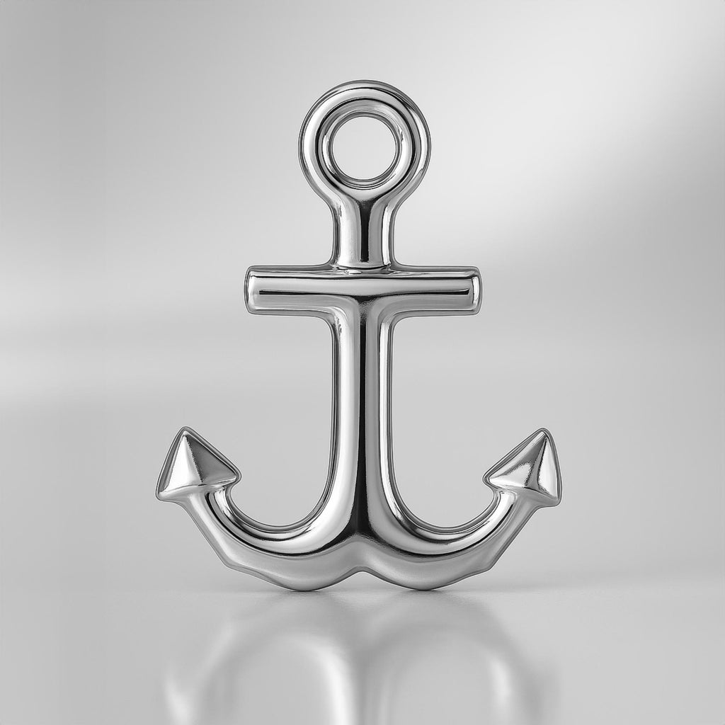 925 Sterling Silver - Bold Anchor Charm