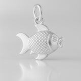 925 Sterling Silver - Lucky Goldfish Charm
