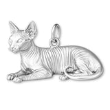 999 Pure Silver - Sphynx Cat Charm
