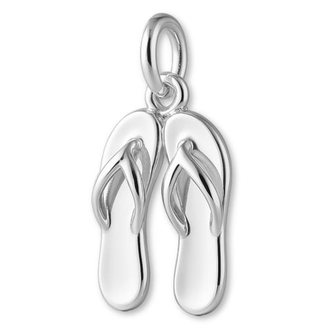 940 Argentium Silver - Flip Flop Thong Pair Charm