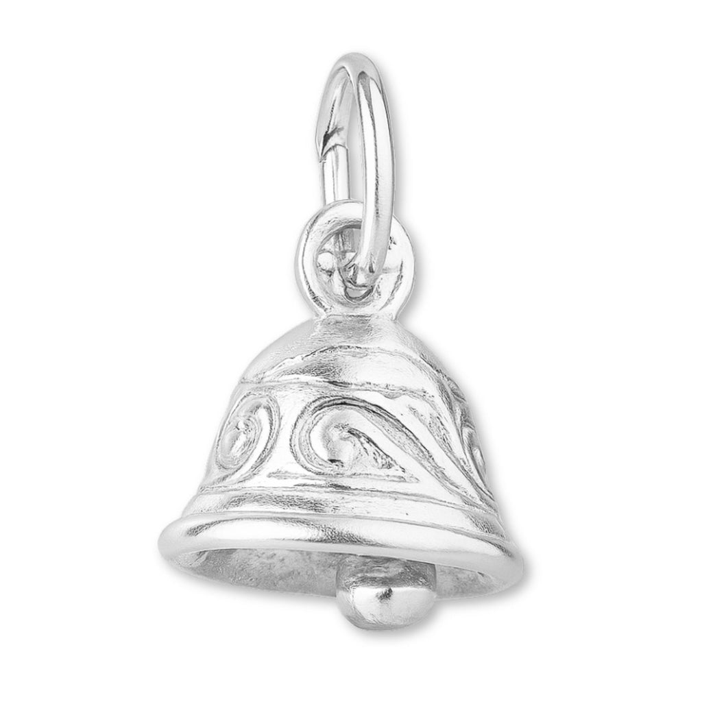 940 Argentium Silver - Ornate Mini Bell Charm