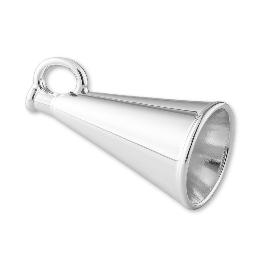 925 Sterling Silver - Vintage Megaphone Charm