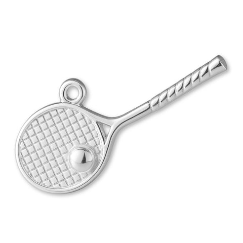 999 Pure Silver - Tennis Racket Charm