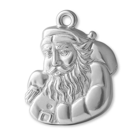 999 Pure Silver - Santa Claus Portrait Charm
