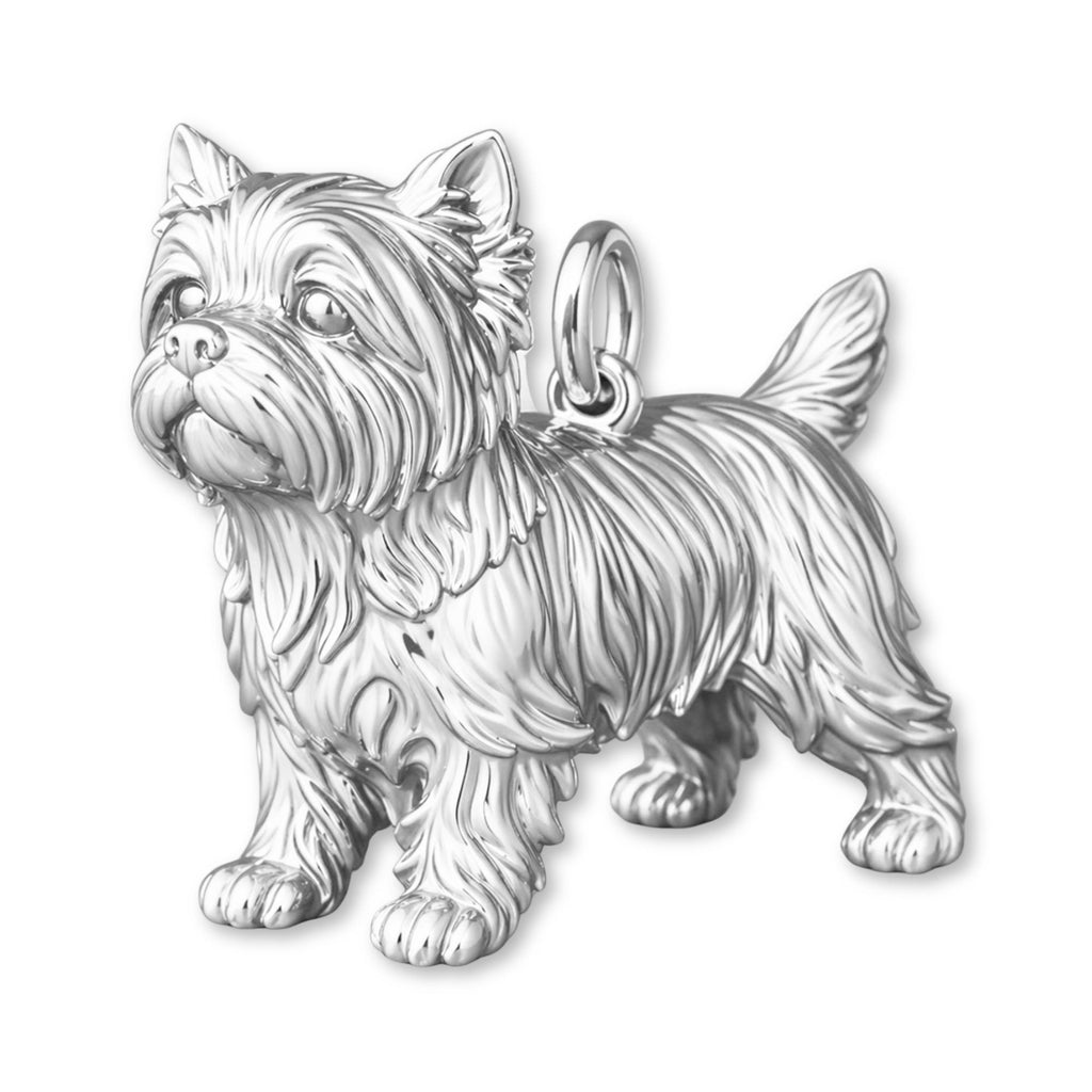 940 Argentium Silver - Yorkshire Terrier Dog Charm