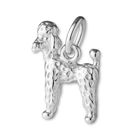 925 Sterling Silver - Poodle Dog Charm