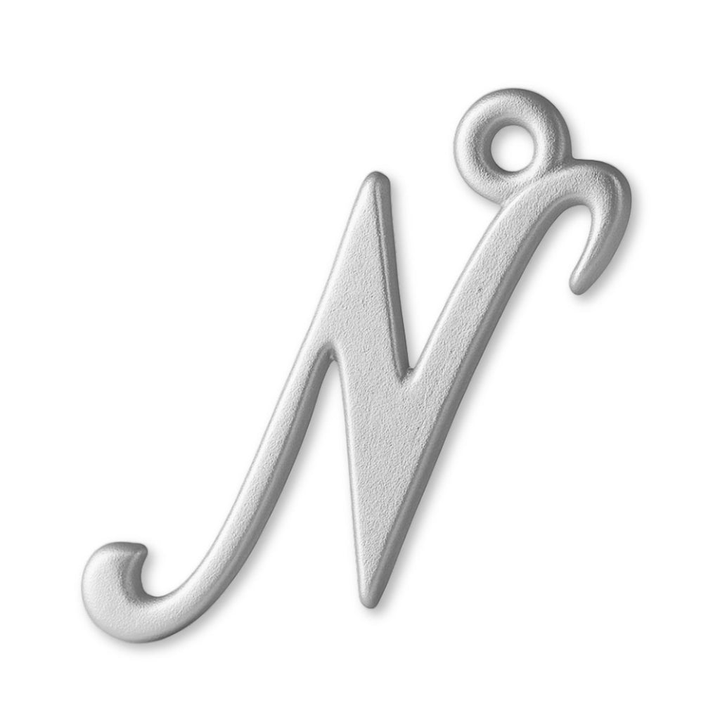 925 Sterling Silver - Cursive Letter Charm