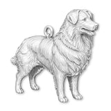 925 Sterling Silver - Australian Shepherd Dog Charm