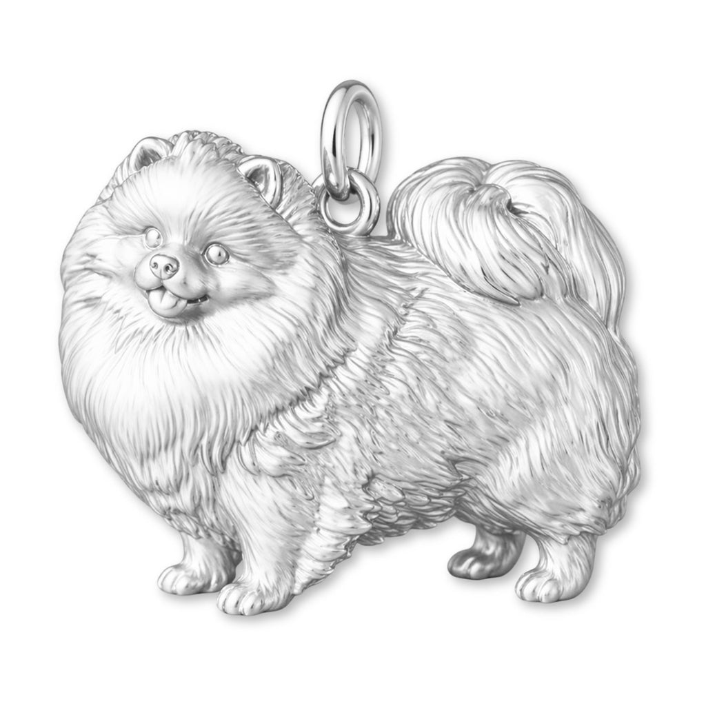 999 Pure Silver - Pomeranian Dog Charm