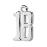 940 Argentium Silver - 18 Monogram Charm