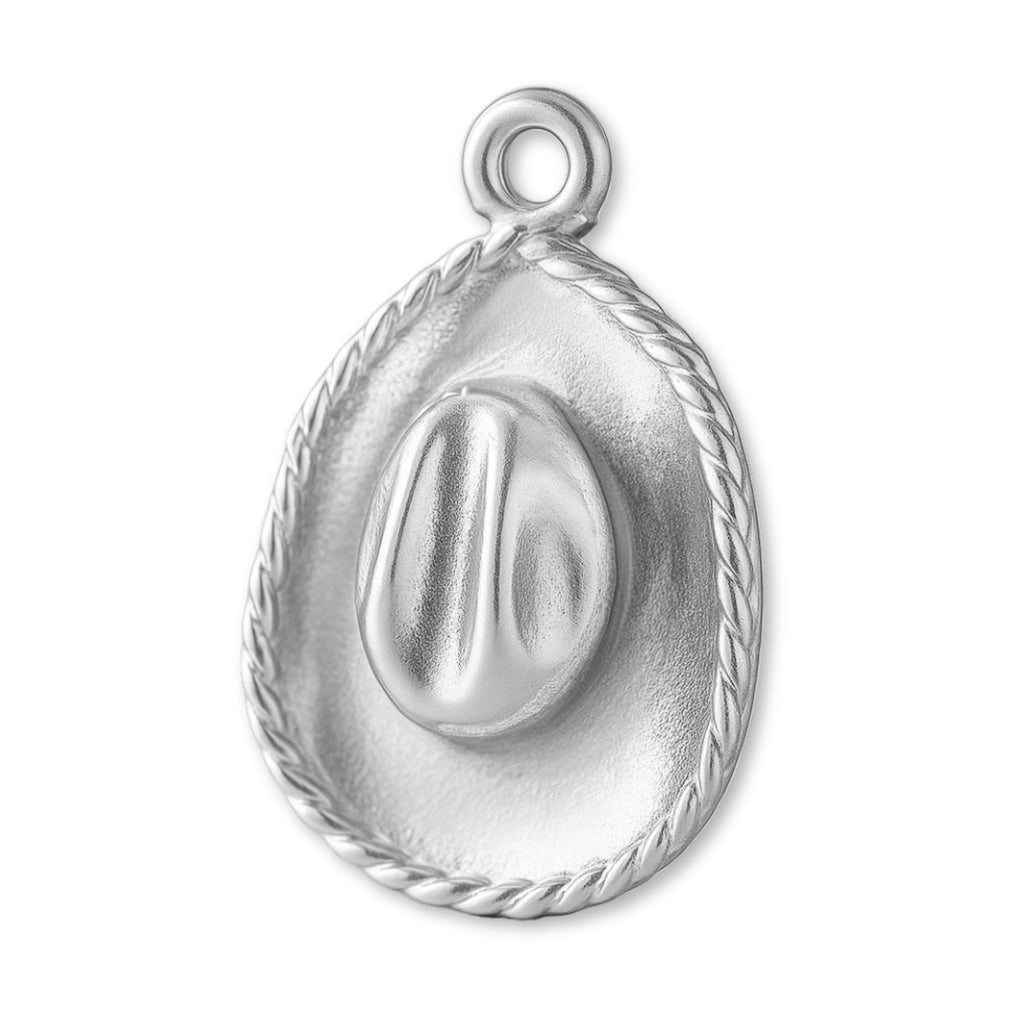 940 Argentium Silver - Western Cowboy Hat Charm