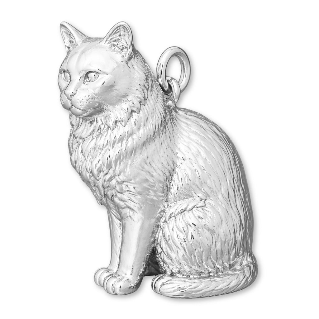 940 Argentium Silver - Balinese Cat Charm
