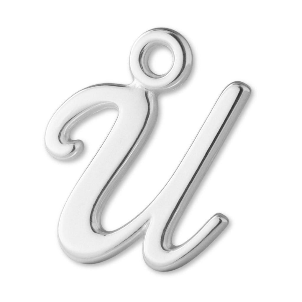 925 Sterling Silver - Cursive Letter Charm