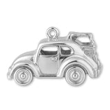999 Pure Silver - Mini VW Beetle Traveller Car Charm