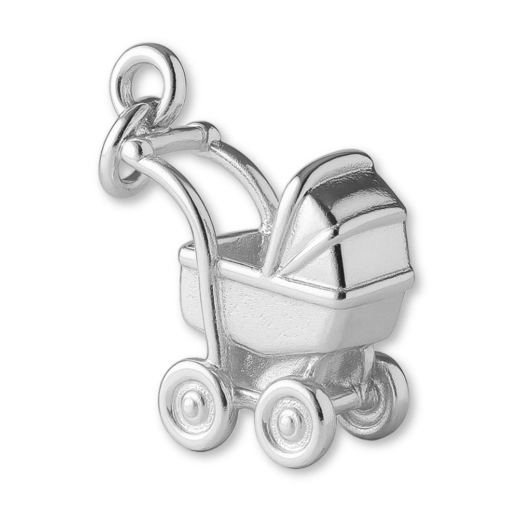 999 Pure Silver - Mid–Century Baby Pram Charm