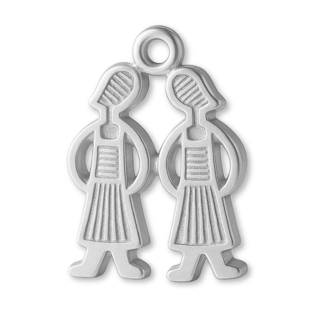 925 Sterling Silver - Twin Sisters Charm