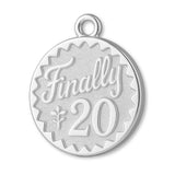 925 Sterling Silver - Finally 20 Amulet Charm
