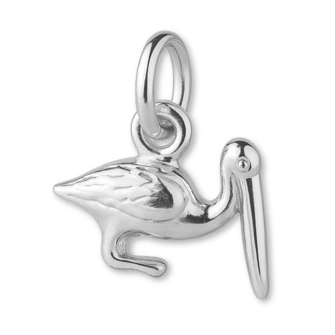 940 Argentium Silver - Beach Pelican Charm