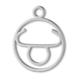 999 Pure Silver - Taurus Zodiac Round Charm
