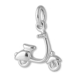 940 Argentium Silver - Vespa Motor Scooter Charm