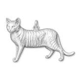 940 Argentium Silver - Toyger Cat Charm