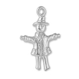940 Argentium Silver - Rustic Scarecrow Charm