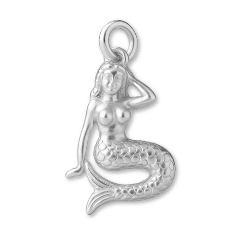 940 Argentium Silver - Ceasg Mermaid Charm