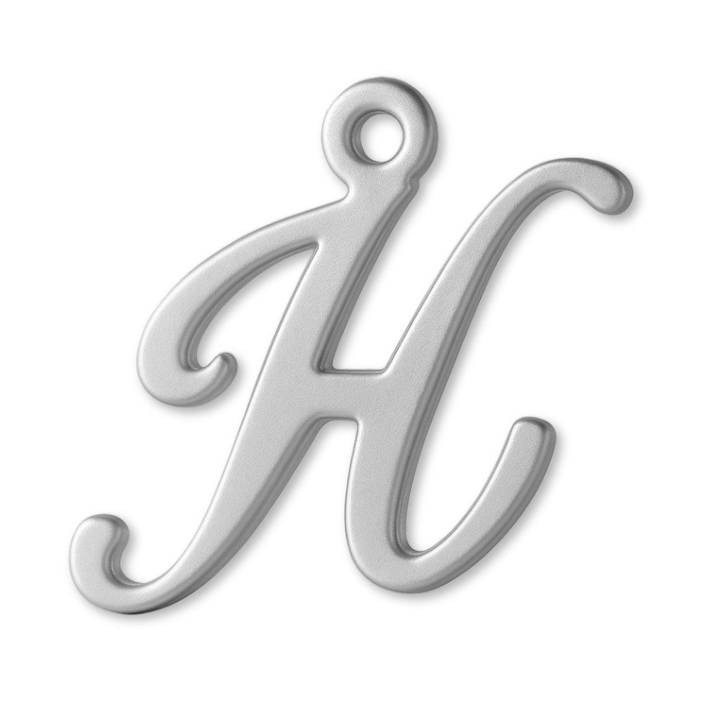 925 Sterling Silver - Cursive Letter Charm