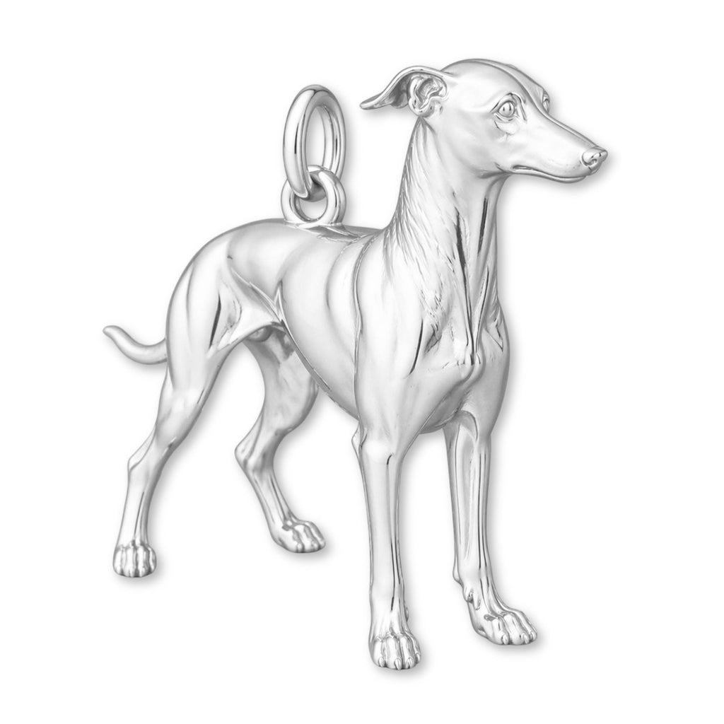 925 Sterling Silver - Greyhound Dog Charm
