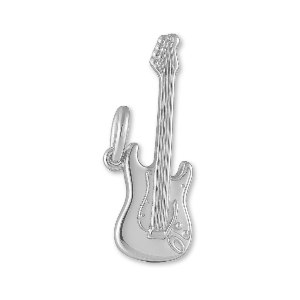 925 Sterling Silver - Strat Electric Guitar Charm
